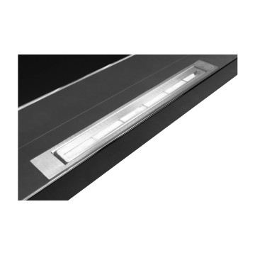 Hangende Biohaard met Glas 900x400 – Zwart Glans