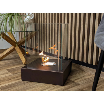 Bio-kominek wolnostojący Sunset Garden – brąz mat