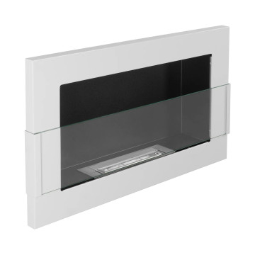 Hangende biohaard met glas 650x400 – wit hoogglans