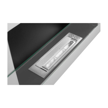 Hangende biohaard met glas 650x400 – wit hoogglans