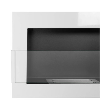 Hangende biohaard met glas 650x400 – wit hoogglans