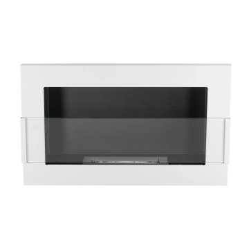 Hangende biohaard met glas 650x400 – wit hoogglans