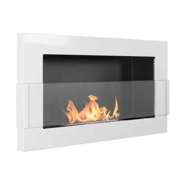 Hangende biohaard met glas 650x400 – wit hoogglans