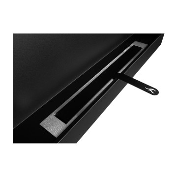 Wandhaard bio-ethanol 900x400 Box – zwarte structuur mat