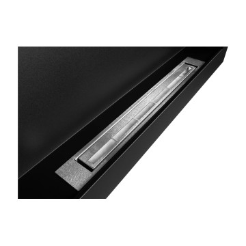 Wandhaard bio-ethanol 900x400 Box – zwarte structuur mat
