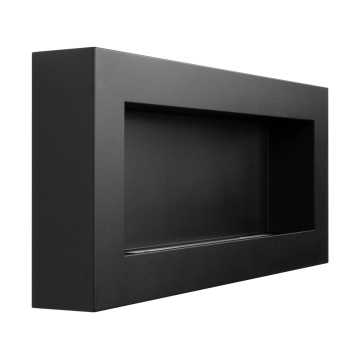 Wandhaard bio-ethanol 900x400 Box – zwarte structuur mat