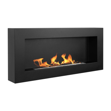 Bio-kominek wiszący 900x400 Box – czarny strukturalny mat