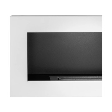 Bio-kominek wiszący 900x400 Box – biały strukturalny mat