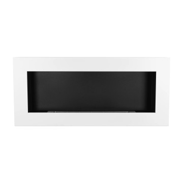 Bio-kominek wiszący 900x400 Box – biały strukturalny mat