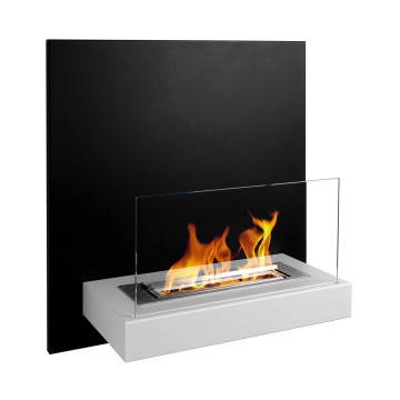 Wandgemonteerde biohaard BOARD zwart-wit