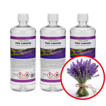 Bio-Kraftstoff-Set Lavendelfelder 3x1l