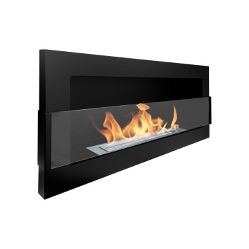 Wandgemonteerde Biohaard 900x400 Zwart Mat