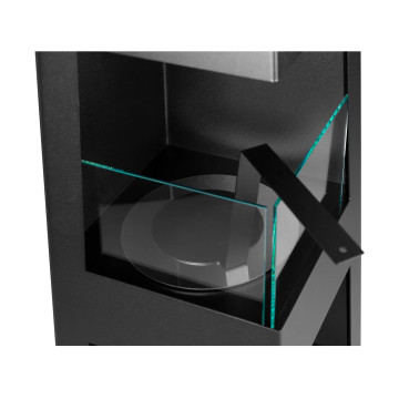 Pyramid Garden freestanding bio fireplace black matte