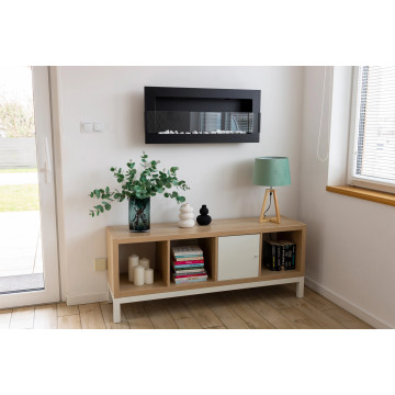 Wandgemonteerde Biohaard 900x400 Zwart Mat