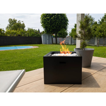 Freestanding Bio Fireplace NOVIUM – Matte Black