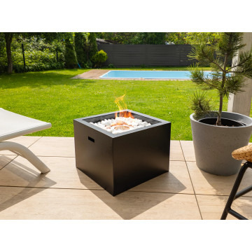 Freestanding Bio Fireplace NOVIUM – Matte Black