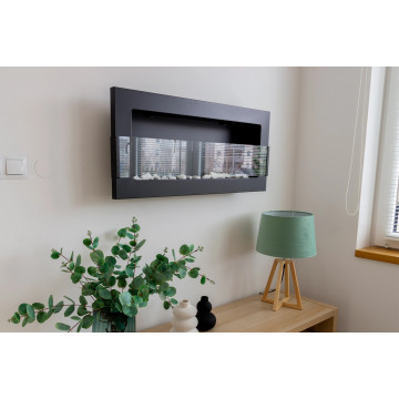 Wandgemonteerde Biohaard 900x400 Zwart Mat