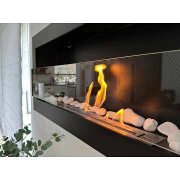 Wandgemonteerde Biohaard 900x400 Zwart Mat